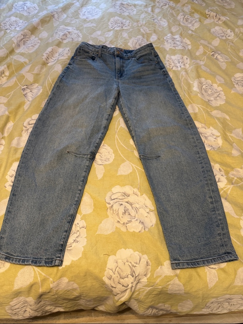 Kut Womens Straight-Leg Jeans - Light Blue Denim